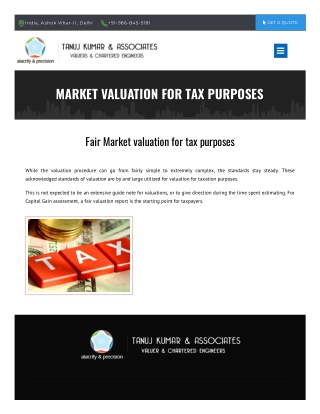 Valuation For Tax Purposes