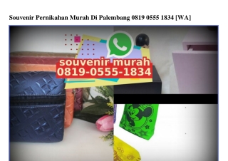 Souvenir Pernikahan Murah Di Palembang Ô819•Ô555•1834[wa]