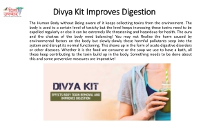Divya Kit Protect The Natural Body Function