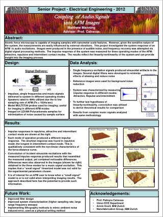 Senior Project - Electrical Engineering - 2012