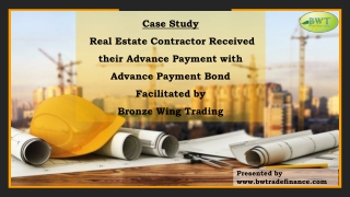 Advance Payment Bond – Advance Payments – Trade Finance