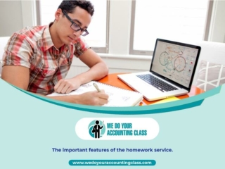 the important features of the homework service.