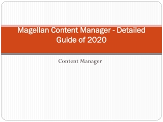 Managing content with Content Manager Software  | Magellan Content Manager