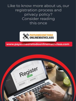 Like to know more about us, our registration process and privacy policy? Consider reading this once