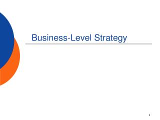 Business-Level Strategy