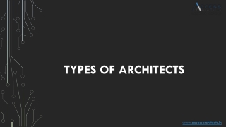 Types of Architects