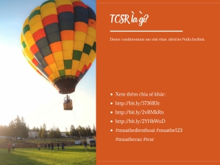 What is TCSR?