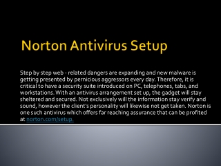 NORTON ANTIVIRUS PRODUCT DOWNLOAD