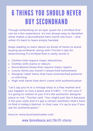 6 Things You Should Never Buy Secondhand