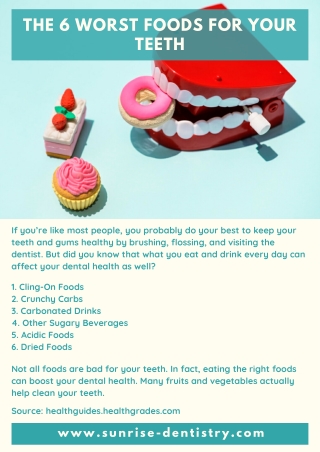 The 6 Worst Foods for Your Teeth