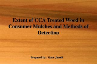 Prepared by: Gary Jacobi