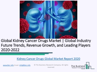 Kidney Cancer Drugs Global Market Report 2020