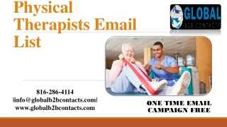 Physical Therapists Email List