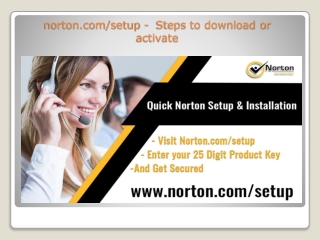 norton.com/setup -  Steps to download or  activate