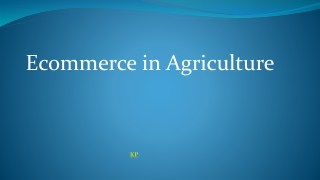 Ecommerce in Agriculture