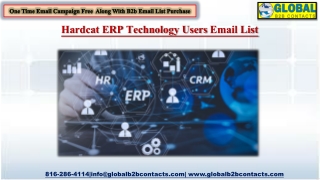 Hardcat ERP Technology Users Email List