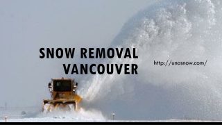 snow removal Vancouver