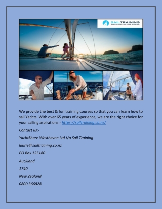 Boat Training Courses in New Zealand | Sailtraining.co.nz