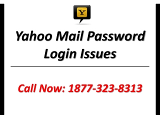 Yahoo mail password login issues?
