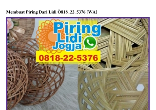 Membuat Piring Dari Lidi 08I8.22.5376[wa]