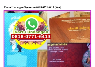 Kartu Undangan Syukuran O8I8-O77I-64I3[wa]