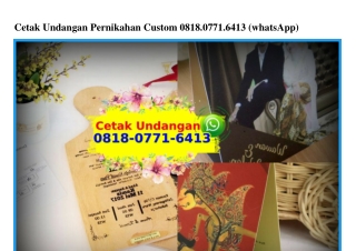 Cetak Undangan Pernikahan Custom 0818·0771·6413[wa]