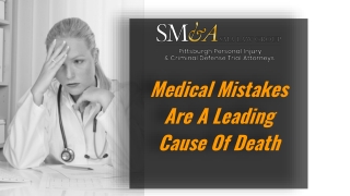 Medical Mistakes Are A Leading Cause Of Death