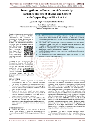 Investigations on Properties of Concrete by Partial Replacement of Sand and Cement with Copper Slag and Rice Ask Ash