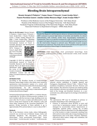 Bleeding Brain Intraparenchymal