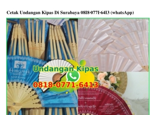 Cetak Undangan Kipas Di Surabaya Ô818~Ô771~6413[wa]