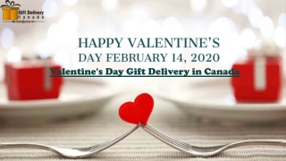 Valentine's Day flower gift delivery in Canada