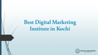 Best Digital Marketing Institute in Kochi