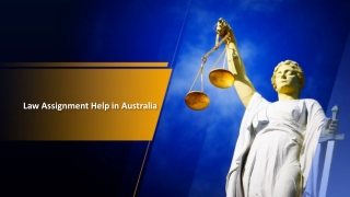 Law Assignment Help in Australia