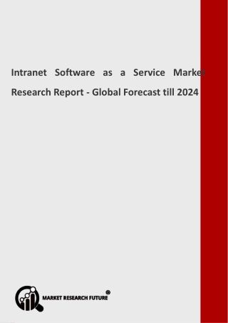 Intranet Software as a Service Market Research Report - Global Forecast till 2024