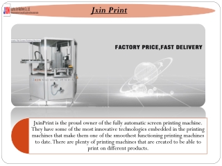 The Industrial Screen Printing Machine for Fast Printing Solution