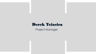 Derek Teixeira - Experienced in Project Management
