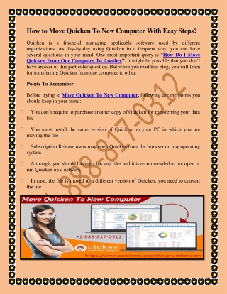 How to Move Quicken To New Computer with Easy Steps?