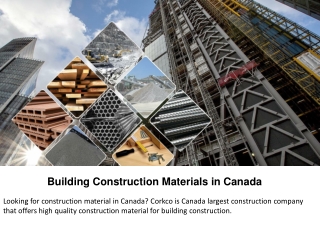 Building Construction Materials in Canada