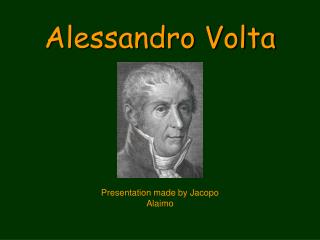 Alessandro Volta