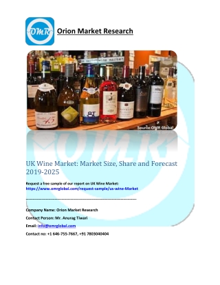 UK Wine Market: Market Size, Share and Forecast 2019-2025