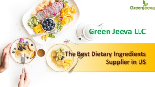 Dietary Ingredient Supplier