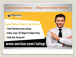 norton.com/setup -  Steps to Install Norton