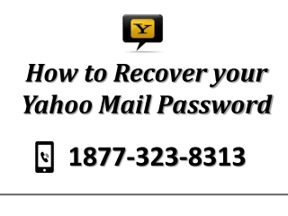 How to recover your yahoo mail password?