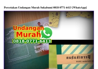 Percetakan Undangan Murah Sukabumi 08I8·077I·64I3[wa]