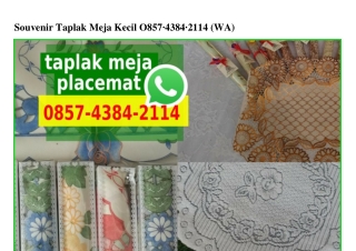 Souvenir Taplak Meja Kecil Ô857·4384·2II4[wa]