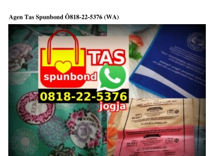 Agen Tas Spunbond Ö818·22·5376[wa]