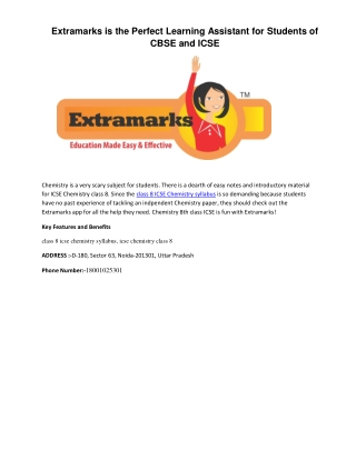 Extramarks is the Perfect Learning Assistant for Students of CBSE and ICSE