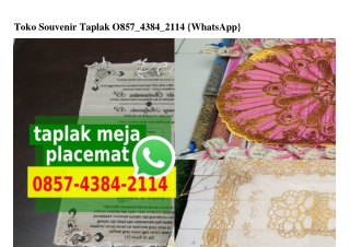 Toko Souvenir Taplak Ö857 4384 2114[wa]