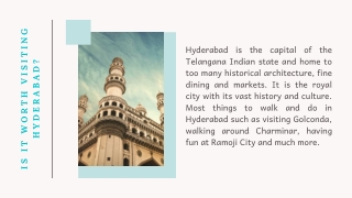 Cheap Flights to Hyderabad - Is it worth visiting Hyderabad?