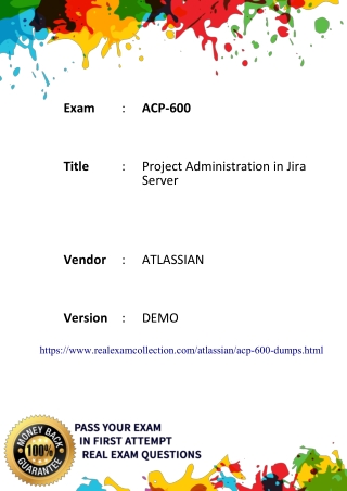 2020 Updated ATLASSIAN ACP-600 Exam Dumps - ACP-600 Dumps
